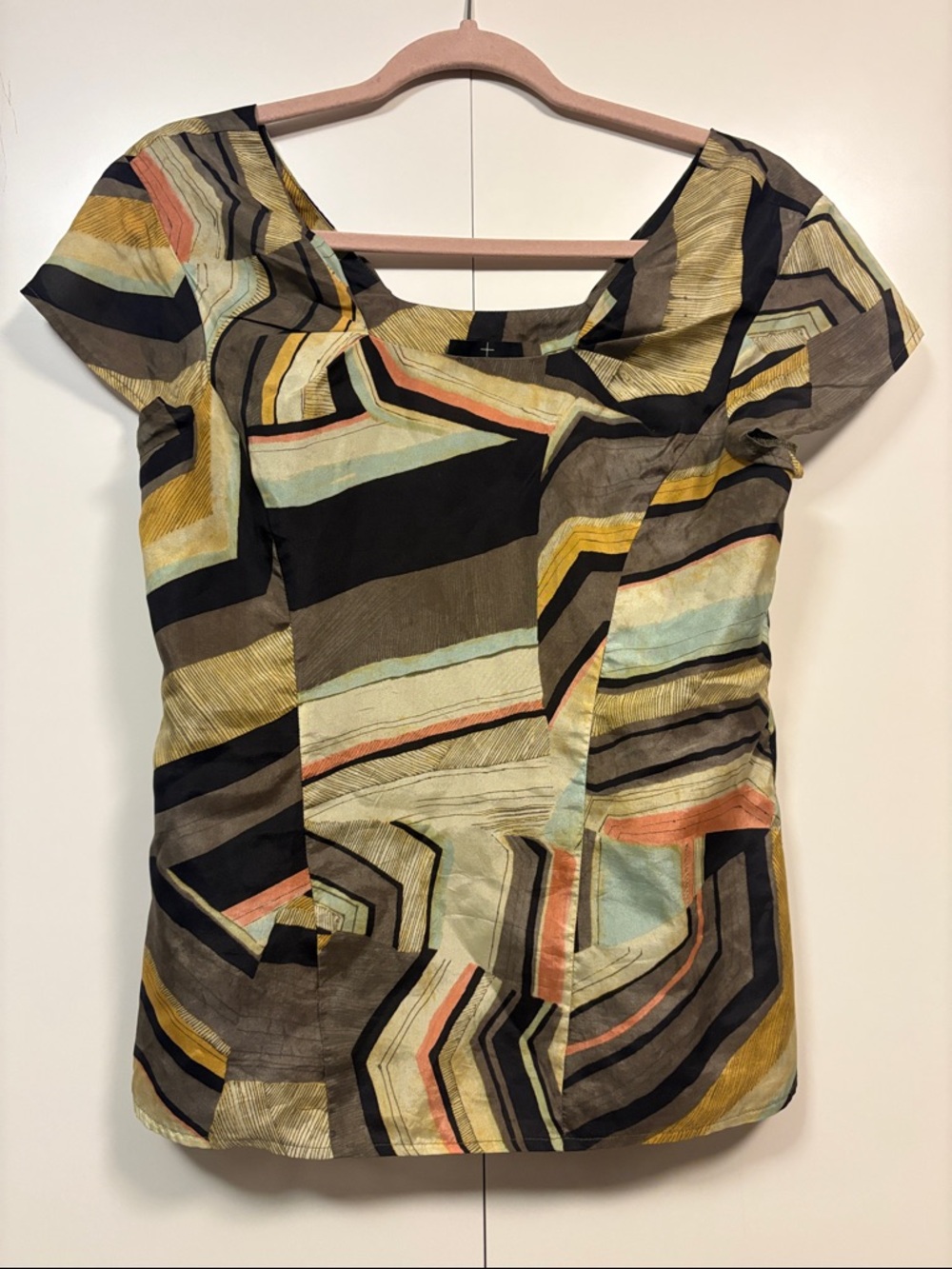 Thakoon Addition Exclusively for Barney’s New York Geo-Print Cap Sleeve M